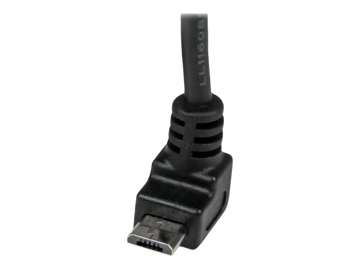 StarTech 2m USB 2.0 A auf Micro B Kabel aufwärtsgewinkelt - Schwarz - USB A / Micro B Datenkabel / Anschlusskabel - USB-Kabel - Micro-USB Typ B (M) zu USB (M) - USB 2.0 - 2 m - 90° Stecker, geformt - Schwarz