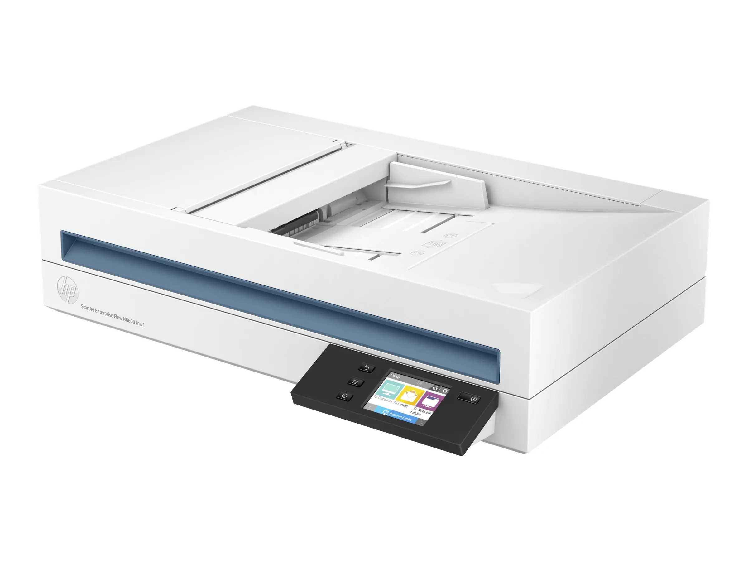 HP ScanJet Enterprise Flow N6600 fnw1 - Dokumentenscanner - Contact Image Sensor (CIS) - Duplex - A4/Legal - 600 dpi x 600 dpi - bis zu 50 Seiten/Min. (einfarbig) / bis zu 50 Seiten/Min. (Farbe) - automatischer Dokumenteneinzug (100 Blätter) - bis zu 8000