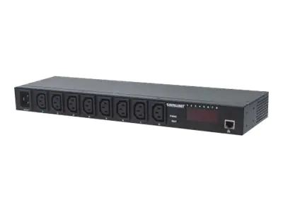 Intellinet 19" Intelligent 8-Port PDU, 19" Rackmountable C13 Intelligent Power Distribution Unit; Monitors Power, Temperature and Humidity - Stromverteilungseinheit (Rack - einbaufähig) 163682