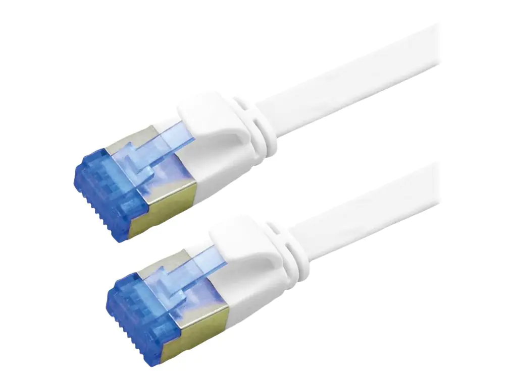 VALUE - Patch-Kabel - RJ-45 (M) zu RJ-45 (M) - 50 cm - FTP - CAT 6a - extraflach - weiß