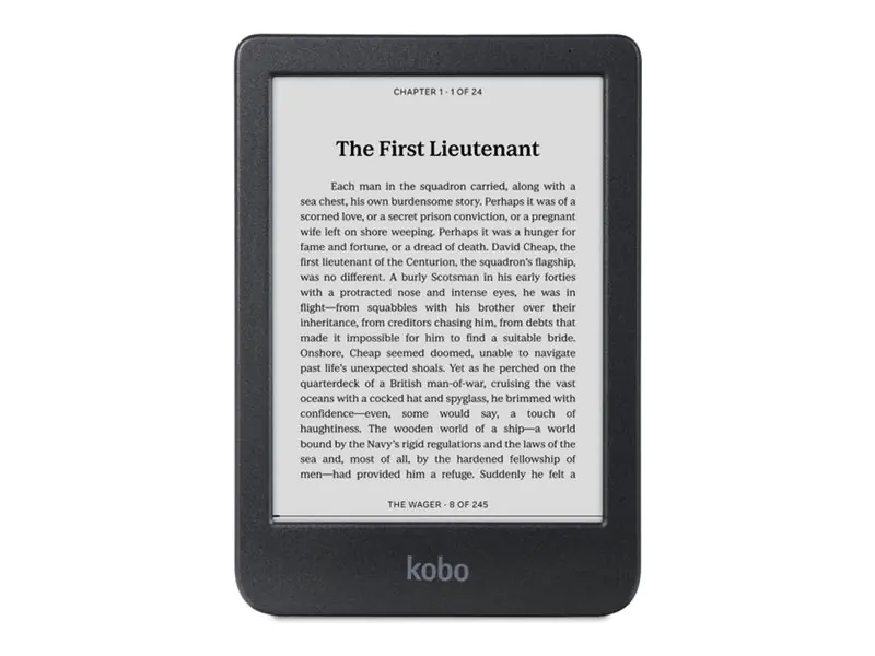 Kobo Clara BW - eBook-Reader - 16 GB - 15.2 cm (6") N365-KU-BK-K-EP
