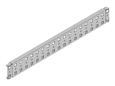 Schroff - Stütze für Rack-Tief - 1U - 48.3 cm (19") (Packung mit 2)