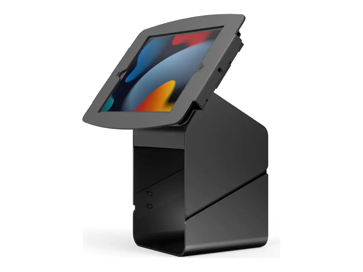 Compulocks iPad 10.2" Space Enclosure Tablet Printer Kiosk - Aufstellung - Kiosk-Style - für Drucker / Tablet - Schwarz - Montageschnittstelle: 100 x 100 mm - Theke, freistehend