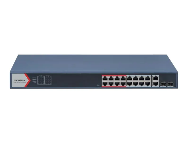 Hikvision DS-3E1318P-EI(B) - Switch - managed - 16 x 10/100 (PoE)