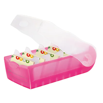 HAN Karteikasten CROCO 998-663 DIN A8 PP pink transluzent HAN Karteikasten CROCO 998-663 DIN A8 PP pink transluzent