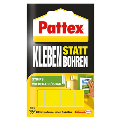 Pattex Klebepad Kleben statt Bohren Metall, Kacheln, Fliesen, Holz, Kunststoff, Stein 20 x 40 mm (B x L) weiß 10 St./Pack. Pattex Klebepad Kleben statt Bohren Metall, Kacheln, Fliesen, Holz, Kunststoff, Stein 20 x 40 mm (B x L) weiß 10 St./Pack.