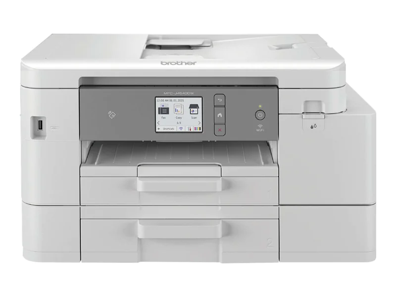 Brother MFC-J4540DW - Multifunktionsdrucker - Farbe - Tintenstrahl - A4 (210 x 297 mm) (Original) - A4/Legal (Medien) - bis zu 13 Seiten/Min. (Kopieren) - bis zu 20 Seiten/Min. (Drucken) - 150 Blatt - 14.4 Kbps - USB 2.0, LAN, Wi-Fi(n), NFC Brother MFC-J4540DW - Multifunktionsdrucker - Farbe - Tintenstrahl - A4 (210 x 297 mm) (Original) - A4/Legal (Medien) - bis zu 13 Seiten/Min. (Kopieren) - bis zu 20 Seiten/Min. (Drucken) - 150 Blatt - 14.4 Kbps - USB 2.0, LAN, Wi-Fi(n), NFC