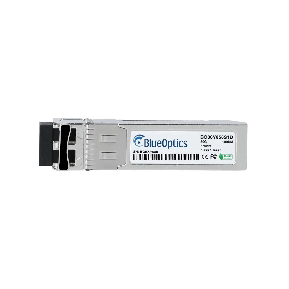 BlueOptics HPE M-Series R8M65A SFP56 Transceiver, LC Duplex, 50GBASE-SR, Multimode Fiber, 850nm,