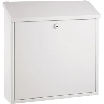 ALCO Briefkästen weiß lackiert Abdeckung oben 36x36x10cm ALCO Briefkästen weiß lackiert Abdeckung oben 36x36x10cm