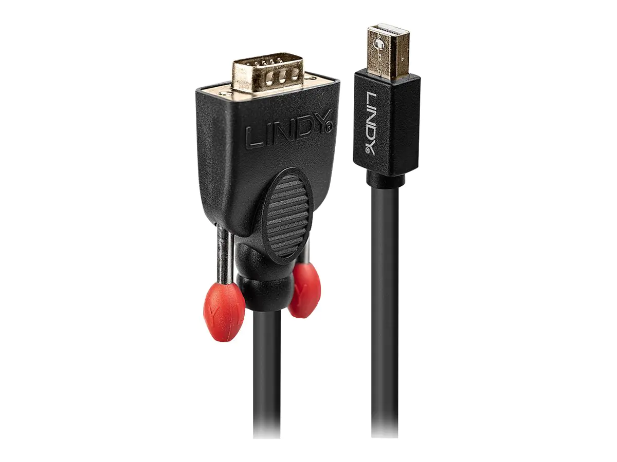 Lindy - Videokabel - Mini DisplayPort (M) bis HD-15 (VGA) (M) - 2 m - passiv - Schwarz