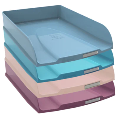 Exacompta Briefablage SKANDI DIN A4, Überbreite Polystyrol Farbe: farbig sortiert 4 St./Pack. Exacompta Briefablage SKANDI DIN A4, Überbreite Polystyrol Farbe: farbig sortiert 4 St./Pack.