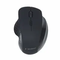 Gembird MUSW-6B-02 - Maus - ergonomisch - optisch - 6 Tasten - kabellos - 2.4 GHz - kabelloser Empfänger (USB) - Schwarz - Geschenkbox