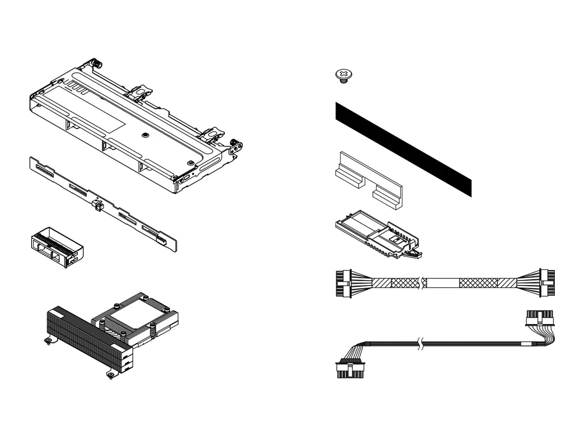 Lenovo Server 4 x 3.5" SAS/SATA Backplane-Kit