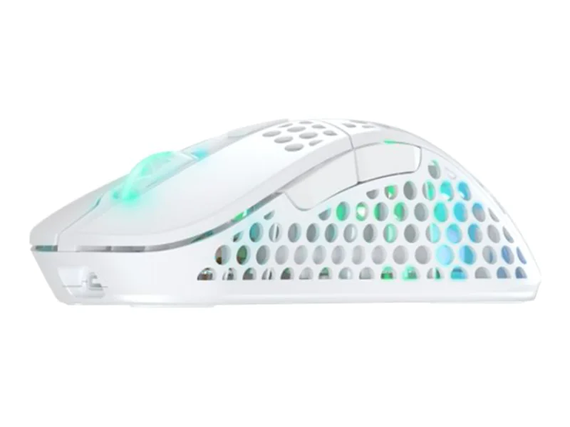 Xtrfy CHERRY XTRFY M4 RGB, rechts, Optisch, RF Wireless + USB Type-C, 19000 DPI, Weiß M4W-RGB-WHITE