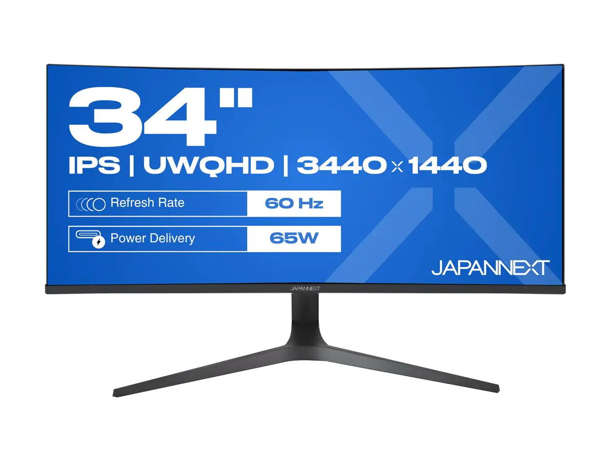 JAPANNEXT JN-IPS340UWQHD60C-C65W-HS curved UWQHD