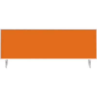 magnetoplan® Tischtrennwand VarioPin 160 x 50 cm (B x H) 2cm schwer entflammbar orange