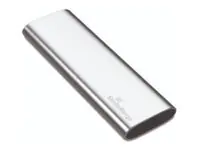 MediaRange MR1102 - SSD - 480 GB - extern (tragbar) - USB 3.2 Gen 2 (USB-C Steckverbinder) - Silber