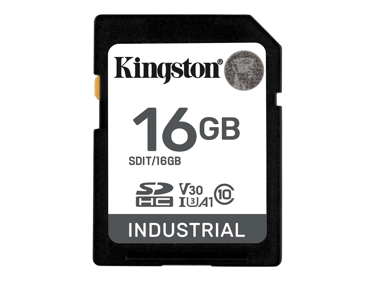 Kingston Industrial - Flash-Speicherkarte - 16 GB - A1 / Video Class V30 / UHS-I U3 / Class10 - microSDHC UHS-I Kingston Industrial - Flash-Speicherkarte - 16 GB - A1 / Video Class V30 / UHS-I U3 / Class10 - microSDHC UHS-I
