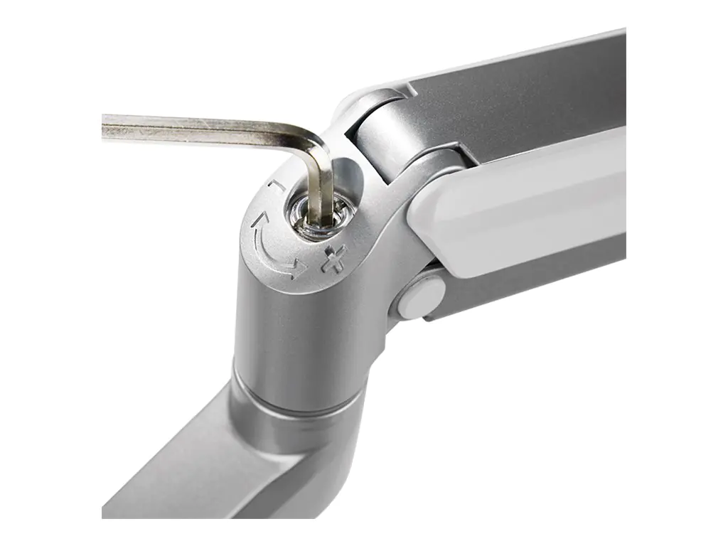 LogiLink - Befestigungskit - einstellbarer Arm - für 2 LCD-Displays / Curved LCD-Displays - Kunststoff, Aluminium, Stahl - Bildschirmgröße: 43.2-81.3 cm (17"-32") - Tischmontage