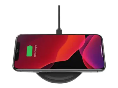 Belkin BoostCharge - Induktive Ladematte + AC-Netzteil - 10 Watt - Schwarz Belkin BoostCharge - Induktive Ladematte + AC-Netzteil - 10 Watt - Schwarz