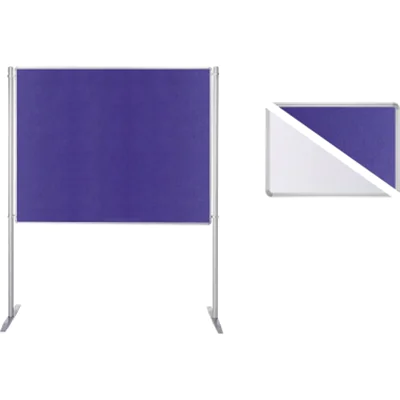 Ultradex Stellwand 747418 150x120cm Filz/Whiteboard Stabfuß ws/bl Ultradex Stellwand 747418 150x120cm Filz/Whiteboard Stabfuß ws/bl