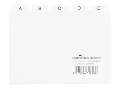 Durable Trennelement - 25 (5 x 5) Teile - vorgedruckt: 3660-02