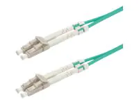VALUE - Patch-Kabel - LC Multi-Mode (M) zu LC Multi-Mode (M) - 15 m - Glasfaser - Duplex - 50/125 Mikrometer - OM3 - Türkis