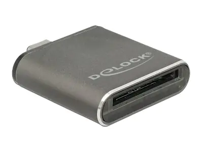 Delock USB Type-C SDHC / SDXC UHS-II / MMC Single Slot Card Reader - Kartenleser (MMC, SD, SDHC, SDX