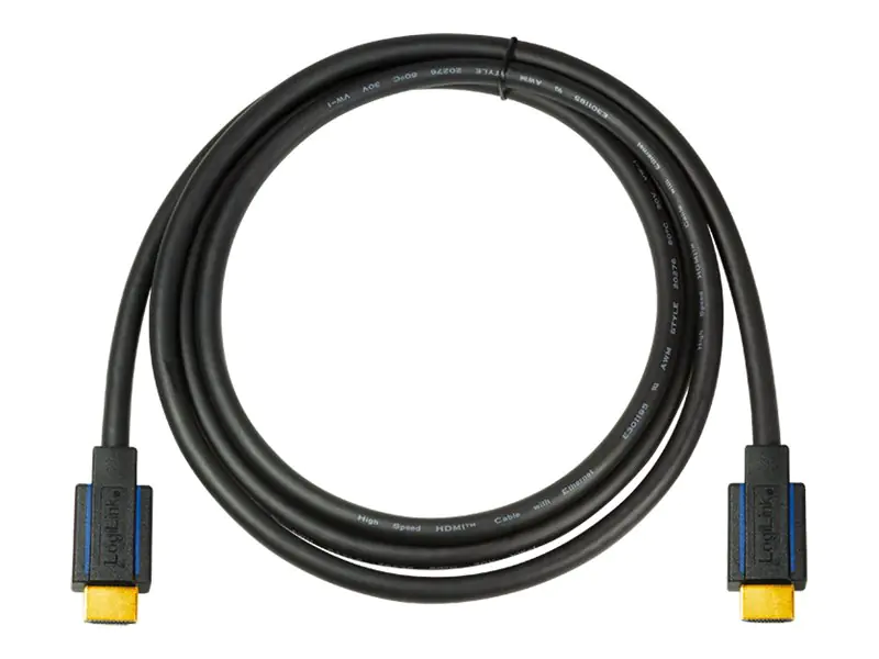 LogiLink HDMI-Kabel mit Ethernet - HDMI männlich