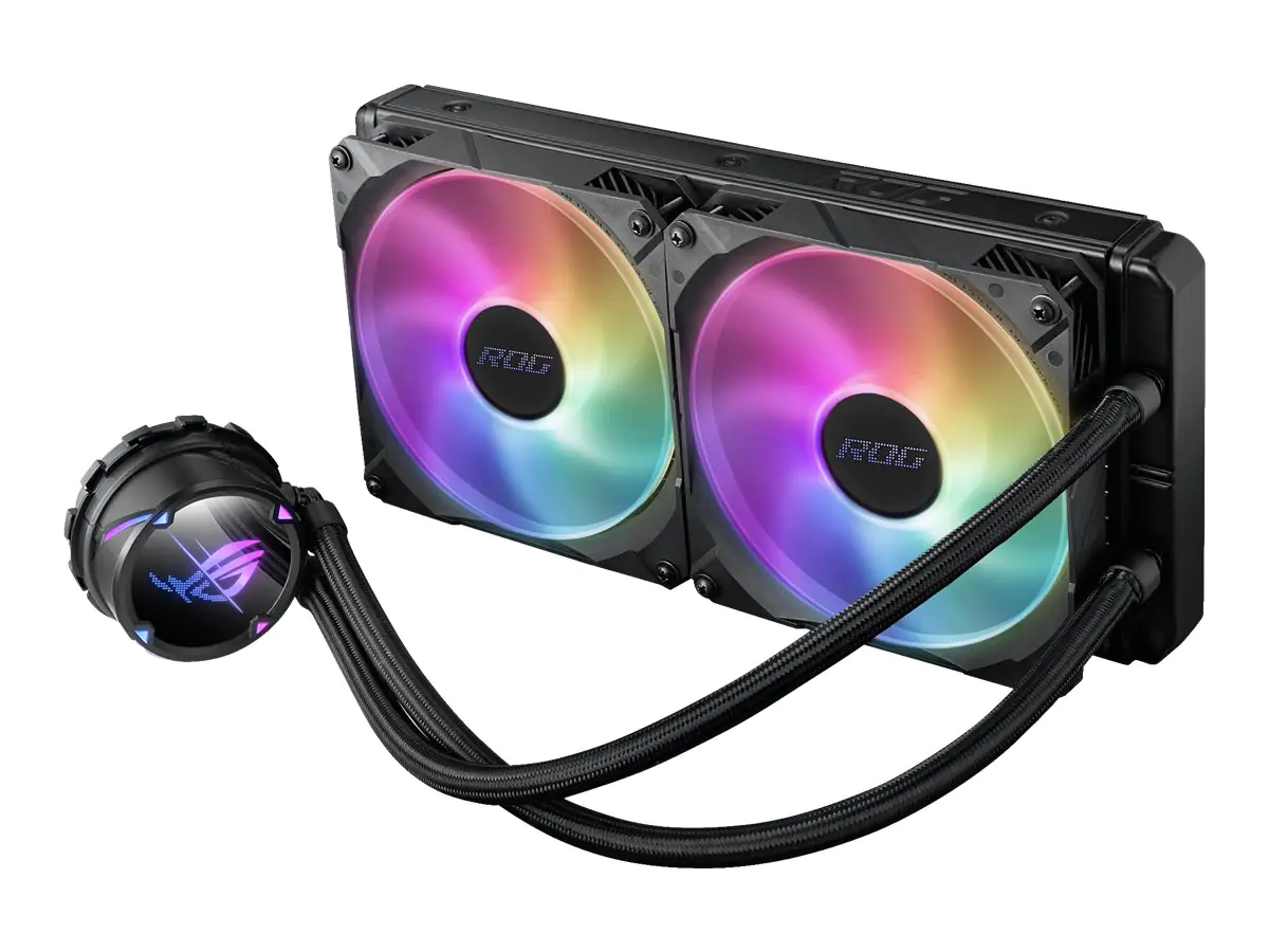 ASUS ROG STRIX LC II 280 ARGB - Prozessor-Flüssigkeitskühlsystem - Kühlergröße: 280 mm - (für: AM4, TR4, LGA1200, LGA1700, AM5, LGA115x Socket) - Aluminium mit Kupferbasis - 140 mm