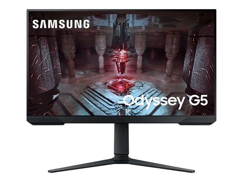 Samsung Odyssey G5 S27CG510EU - G51C Series - LED-Monitor - 68.6 cm (27") - 2560 x 1440 QHD @ 165 Hz - VA - 300 cd/m² - 3000:1 - HDR10 - 1 ms - 2xHDMI, DisplayPort - Schwarz