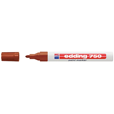 edding Lackmarker 750 4-750-9-007 2-4mm Rundspitze permanent braun edding Lackmarker 750 4-750-9-007 2-4mm Rundspitze permanent braun