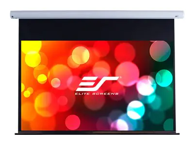 Elite Screens Saker Series SK100XHW-E12 - Leinwand - Deckenmontage möglich, geeignet für Wandmontage - motorisiert - 230 V - 254 cm (100") - 16:9 - MaxWhite FG - White Enamel