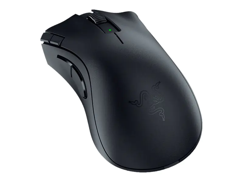 Razer DeathAdder V2 X HyperSpeed - Maus - ergonomisch - Für Rechtshänder - optisch - 7 Tasten - kabellos - 2.4 GHz, Bluetooth 5.1 LE - kabelloser Empfänger (USB) RZ01-04130100-R3G1