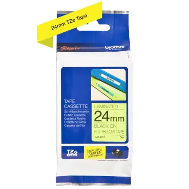 Brother TZe-C51 - Schwarz auf Gelb - Rolle (2,4 cm x 5 m) 1 Kassette(n) Fluoriszierende Bänder - für Brother PT-D600; P-Touch PT-3600, D800, E550, P750, P900, P950; P-Touch Cube Plus PT-P710 Brother TZe-C51 - Schwarz auf Gelb - Rolle (2,4 cm x 5 m) 1 Kassette(n) Fluoriszierende Bänder - für Brother PT-D600; P-Touch PT-3600, D800, E550, P750, P900, P950; P-Touch Cube Plus PT-P710