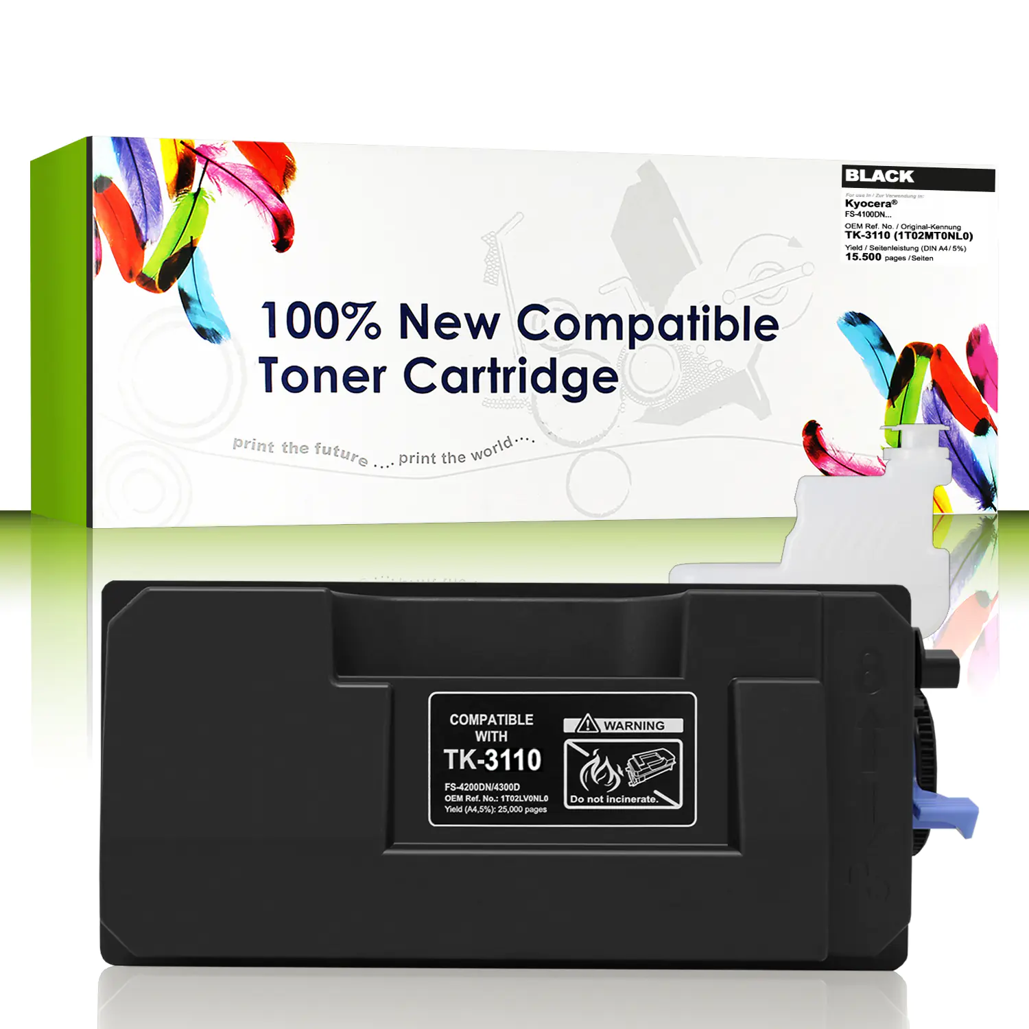 Cartridgeweb Toner kompatibel zu Kyocera/Mita 1T02MT0NL0 TK3110 schwarz 15.500 Seiten Cartridgeweb Toner kompatibel zu Kyocera/Mita 1T02MT0NL0 TK3110 schwarz 15.500 Seiten