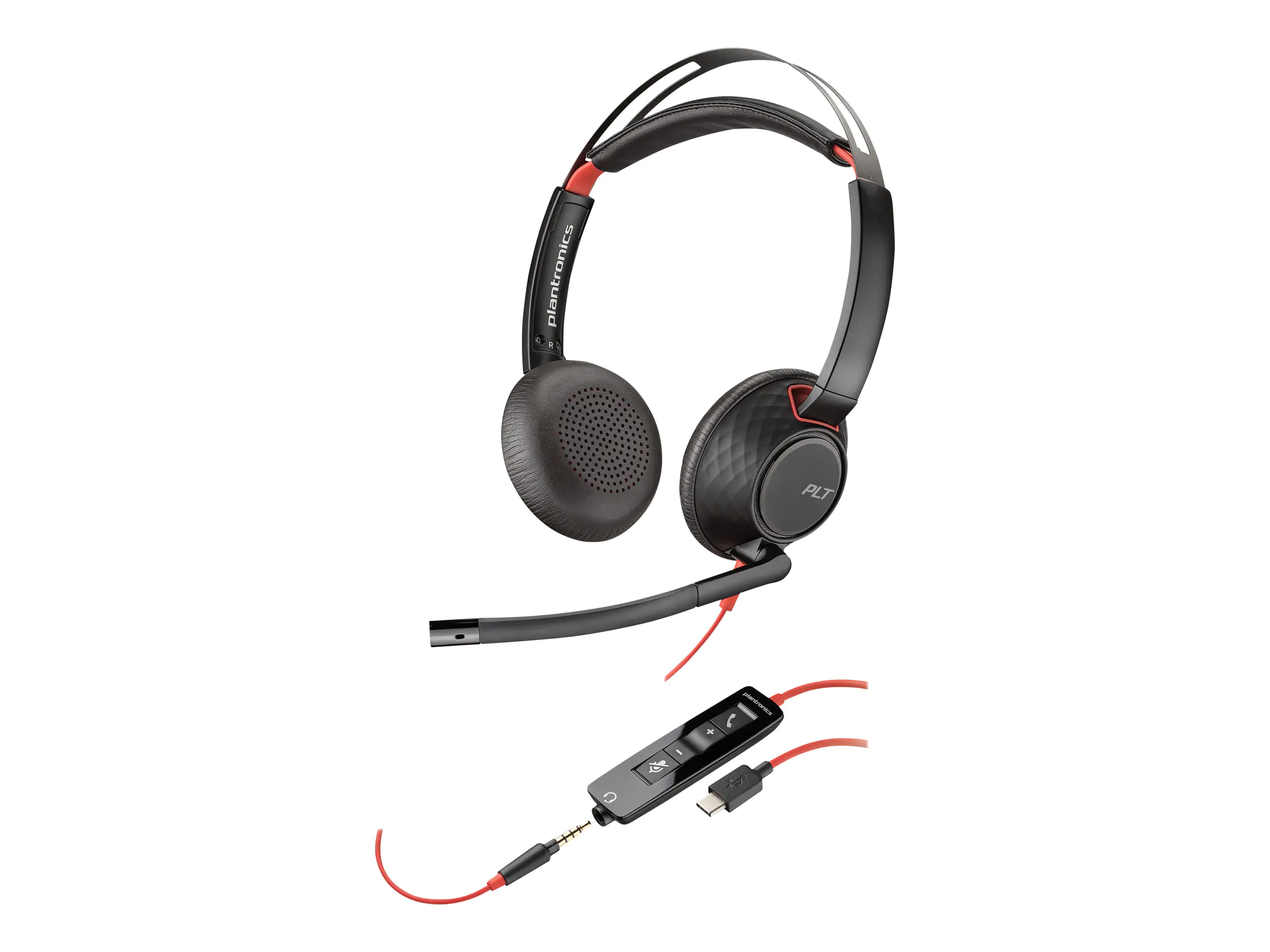 Poly Blackwire Headset 5220/ 5200 Series Stereo - USB - 3.5 mm - DSP - 207576-01