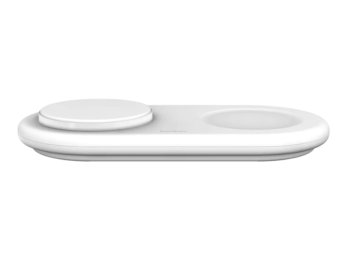 Belkin BoostCharge Pro 2-in-1 - Induktive Ladematte - magnetisch + AC-Netzteil - 15 Watt - weiß Belkin BoostCharge Pro 2-in-1 - Induktive Ladematte - magnetisch + AC-Netzteil - 15 Watt - weiß