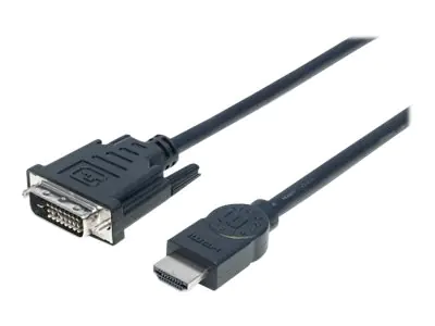 Manhattan HDMI to DVI-D 24+1 Cable, 5m, Male