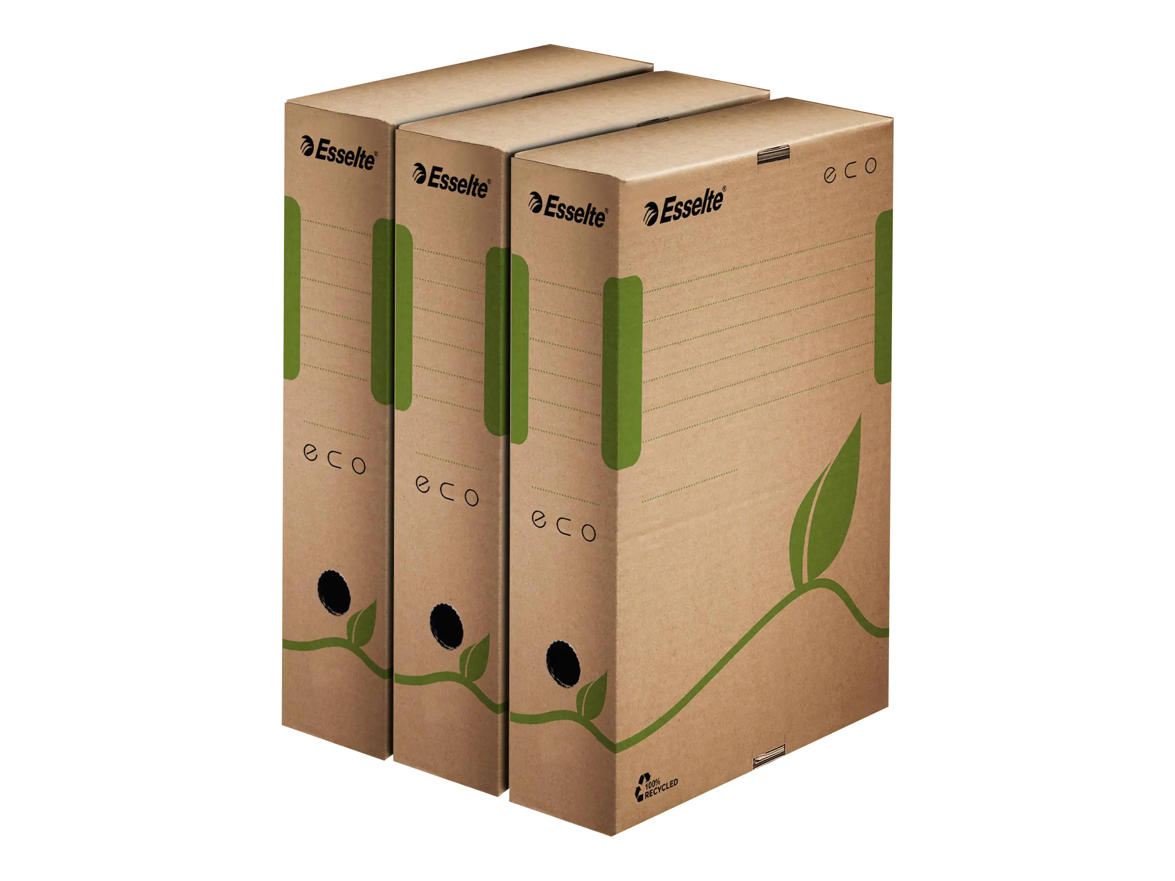 Esselte Archivbox ECO 623916 8x32,7x23,3cm Karton naturbraun