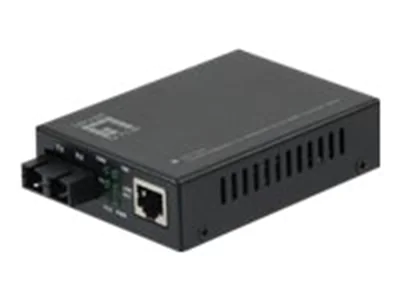 LevelOne GVT-2001 - Medienkonverter - 1GbE - 10Base-T, 1000Base-SX, 100Base-TX, 1000Base-T - RJ-45 / SC multi-mode - bis zu 550 m - 850 nm