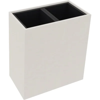 Pflanzgefäß 2er hoch B721xT380H800mm Weiß Pflanzgefäß 2er hoch B721xT380H800mm Weiß