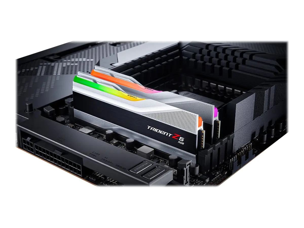 G.Skill Trident Z5 RGB - DDR5 - Kit - 32 GB: 2 x 16 GB - DIMM 288-PIN - 5600 MHz / PC5-44800 - CL40 - 1.2 V - ungepuffert - non-ECC - metallisch silber