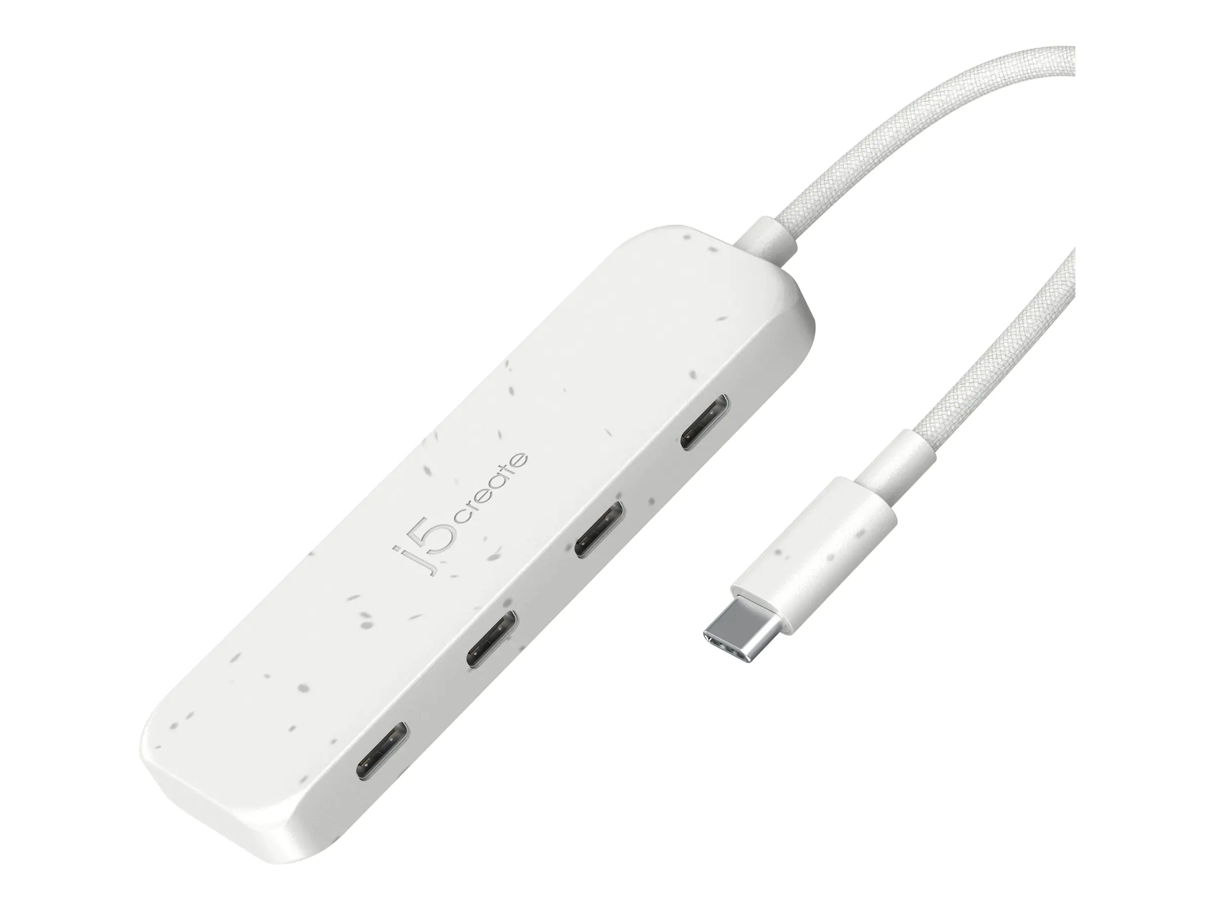 J5Create JCH345EW - Hub - umweltfreundlich, USB-C - 4 x USB-C 3.2 Gen 2 - Desktop