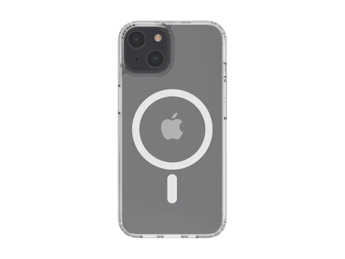 Belkin SheerForce - Hintere Abdeckung für Mobiltelefon - magnetisch - kompatibel mit MagSafe - klar - dünn, leicht - für Apple iPhone 14