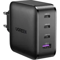 Ugreen - Netzteil - 65 Watt - 5 A - PD 3.0, QC 4+ - 4 Ausgabeanschlussstellen (USB, 3 x USB-C) - Europa