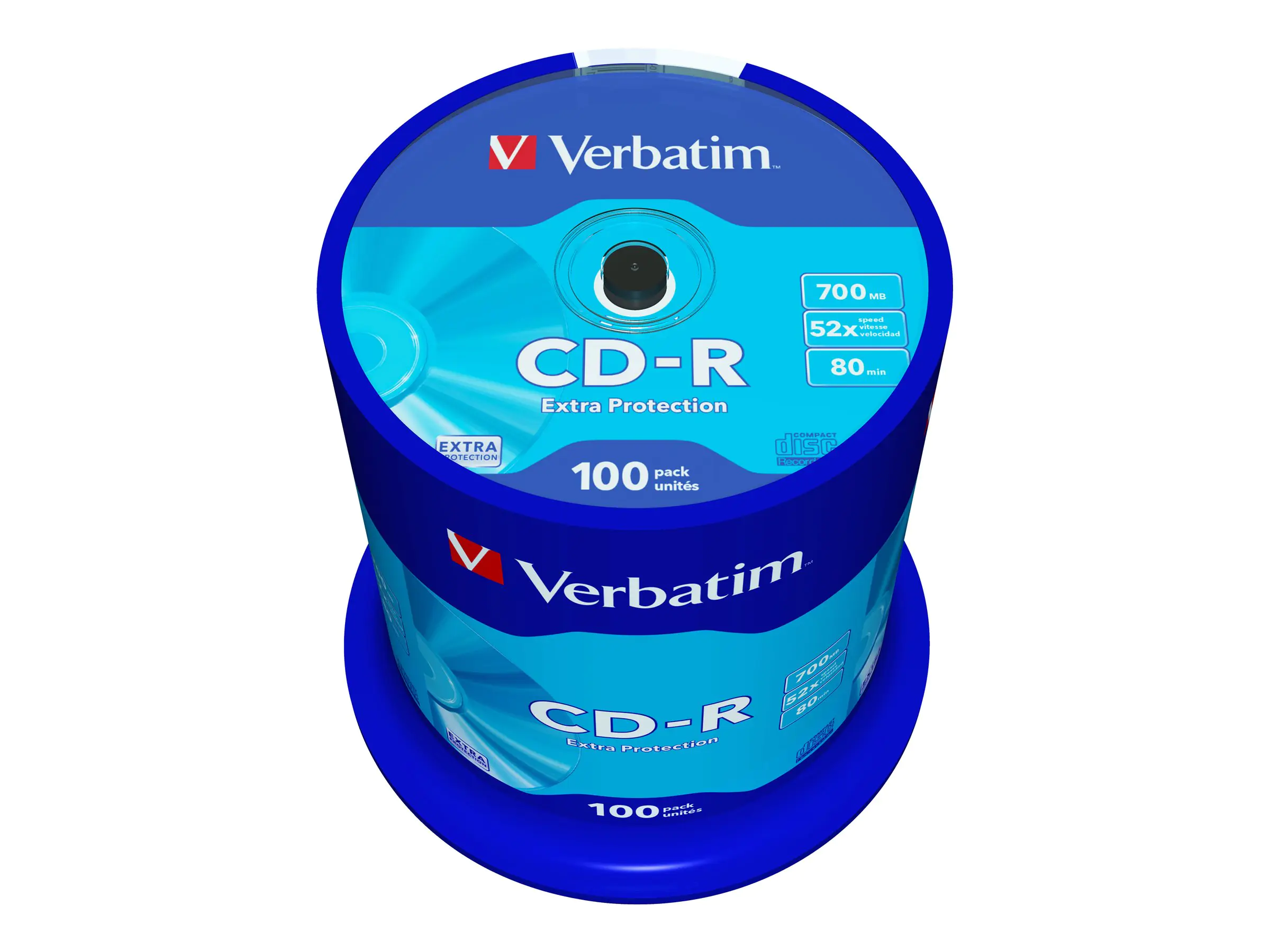 Verbatim - 100 x CD-R - 700 MB (80 Min) 52x - Spindel
