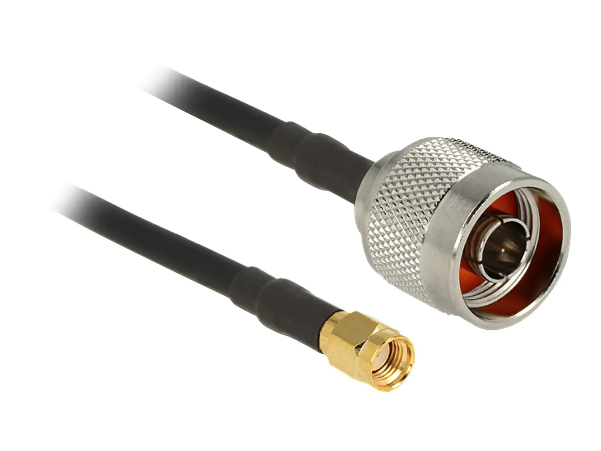 Delock Antennenkabel - RP-SMA männlich zu N -Anschluss