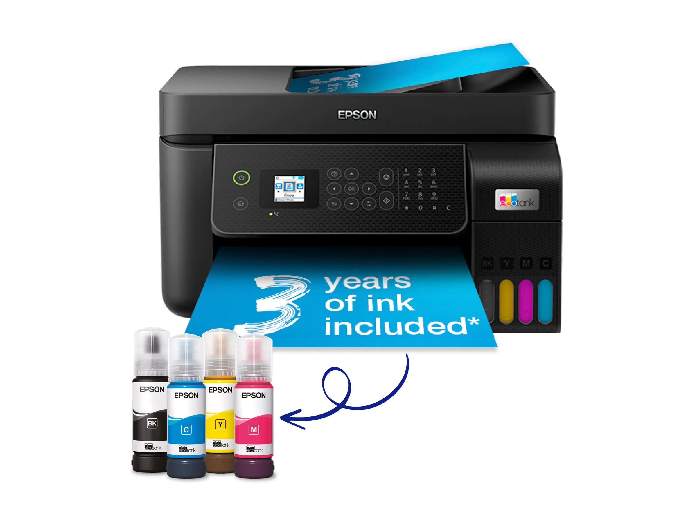 Epson EcoTank ET-4800 - Multifunktionsdrucker - Farbe - Tintenstrahl - nachfüllbar - A4 (Medien)
