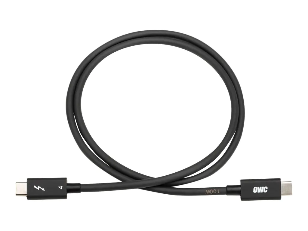 OWC - USB-Kabel - 24 pin USB-C (M) zu 24 pin USB-C (M) - USB4 / Thunderbolt 3 / Thunderbolt 4 - 20 V - 5 A - 2 m - 8K Unterstützung - Schwarz OWC - USB-Kabel - 24 pin USB-C (M) zu 24 pin USB-C (M) - USB4 / Thunderbolt 3 / Thunderbolt 4 - 20 V - 5 A - 2 m - 8K Unterstützung - Schwarz
